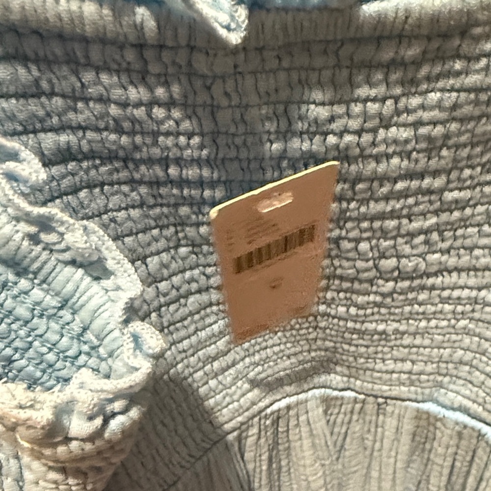 Anthropologie Sky Blue Textured Dress Gauze - Picture 4 of 4